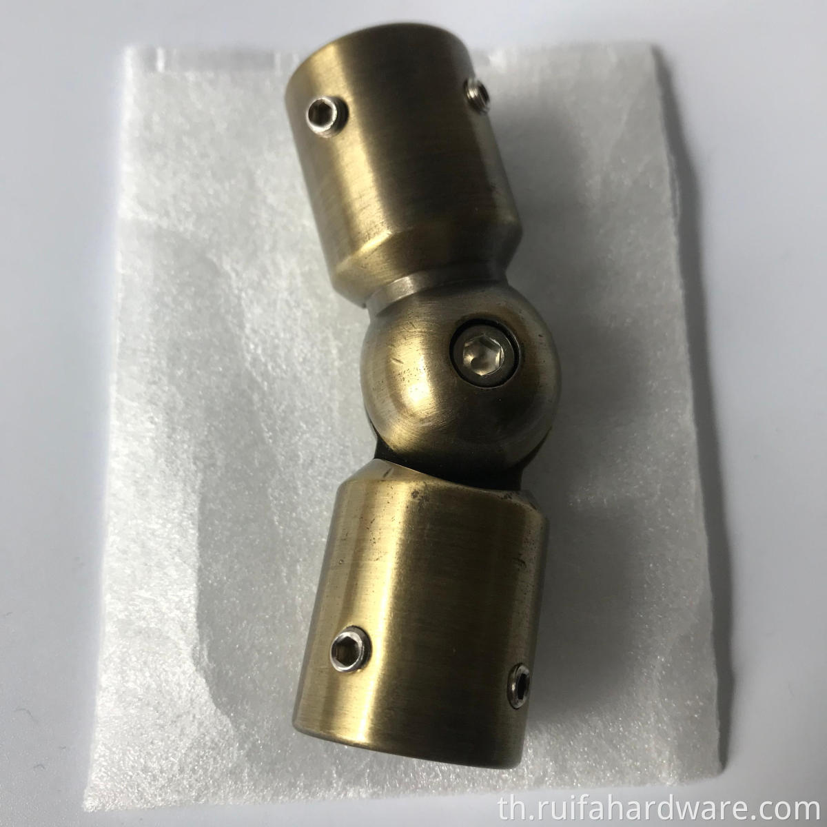 25mm adjustable gold round pipe connector (3)